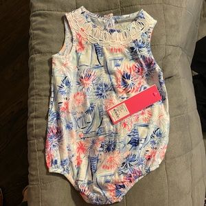 Lilly Pulitzer Sea to Shining Sea Bubble RomperNWT